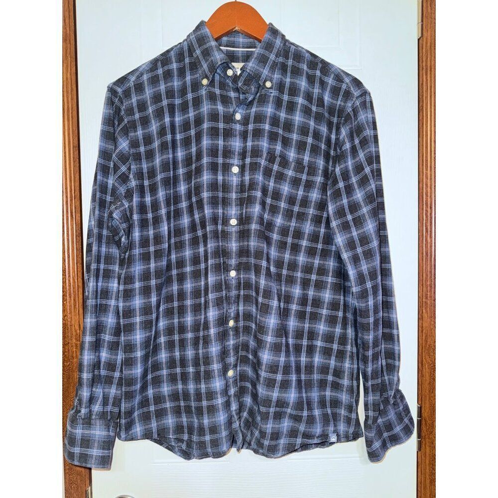 Peter Millar Button‎ Down Plaid Flannel Shirt Size Medium
